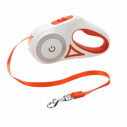 GlowLead Automatic Retractable Dog Leash with LED