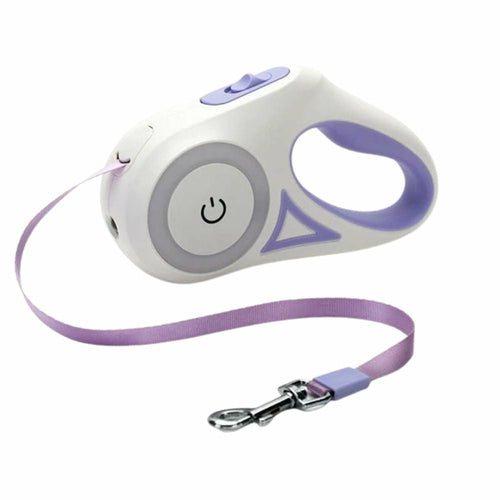 GlowLead Automatic Retractable Dog Leash with LED