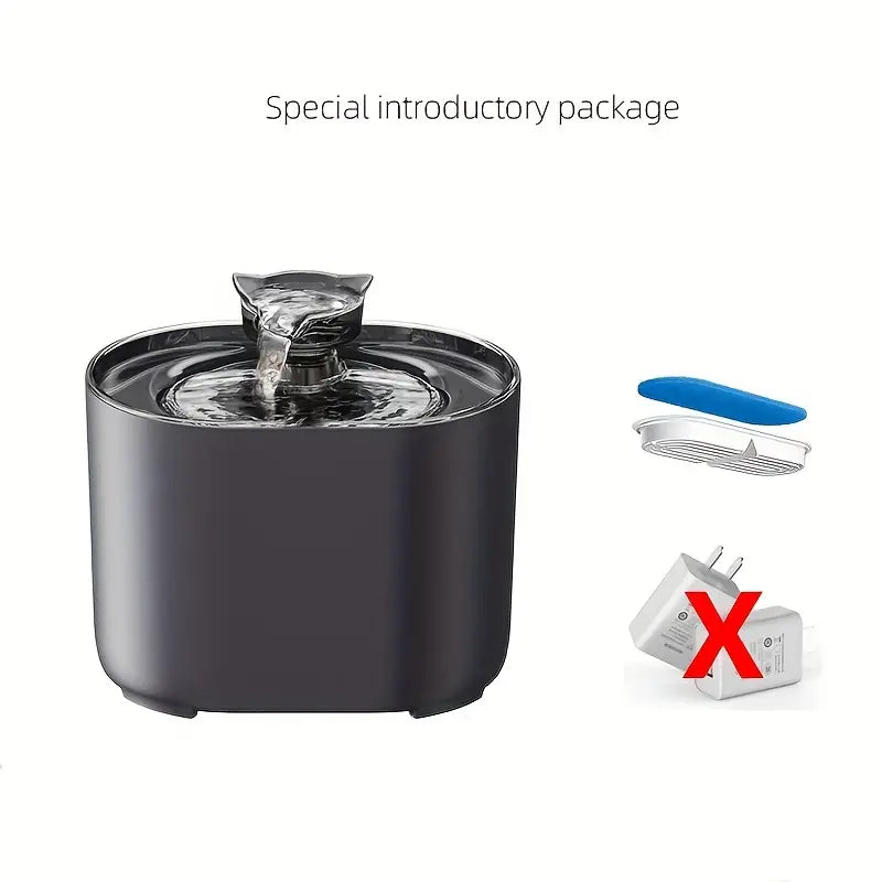 SmartFlow 2.2L USB Pet Water Fountain | Black