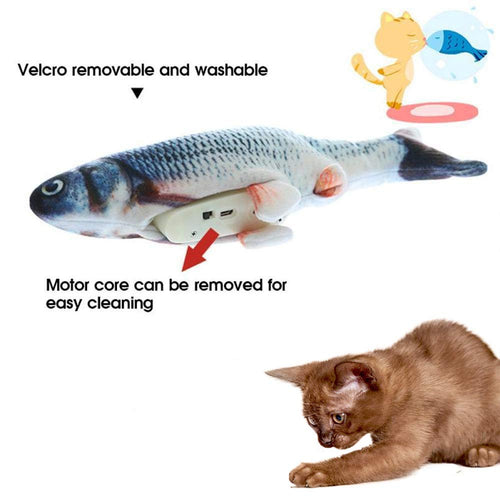 PurrFlip USB Rechargeable Flopping Fish Toy